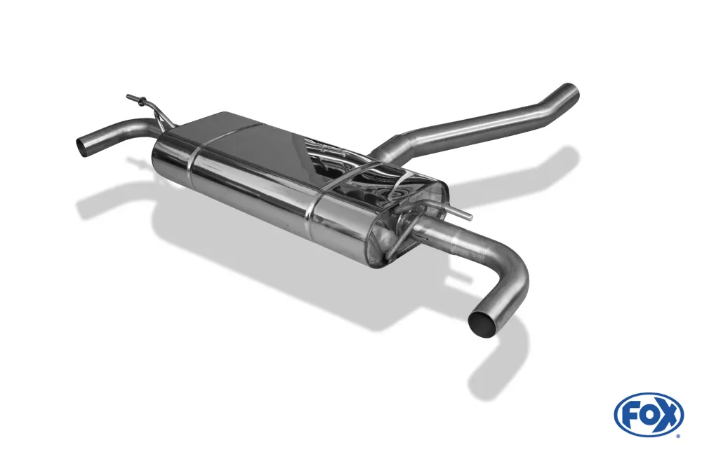 Mercedes GLA - X156  Endschalldämpfer quer Ausgang rechts/links - ohne Endrohre mit 90° Bögen für Modelle mit original Endrohrblenden