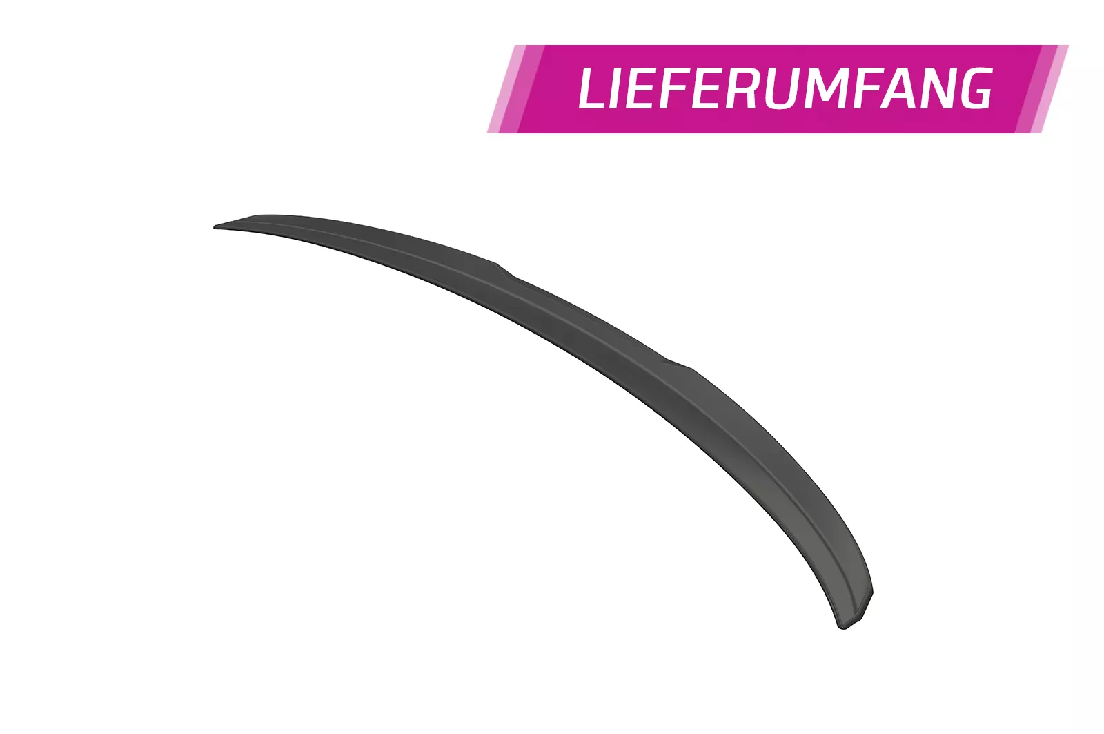 Heckflügel mit ABE für BMW 2er (F22/F23) Coupe und Cabrio HF825 Strukturiert (schwarz matt)