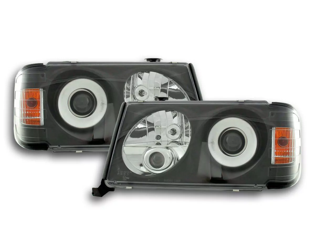 Scheinwerfer Set Mercedes E-Klasse Typ W124 Bj. 85-93 schwarz