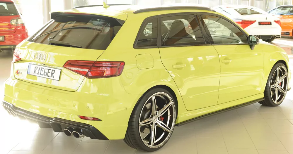 Rieger Seitenschwelleransatz für Audi A3 (8V) | 5-tür. (Sportback 8VA) 09.16- (ab Facelift) für S-Line-Schweller / S3-/ RS3-Schweller