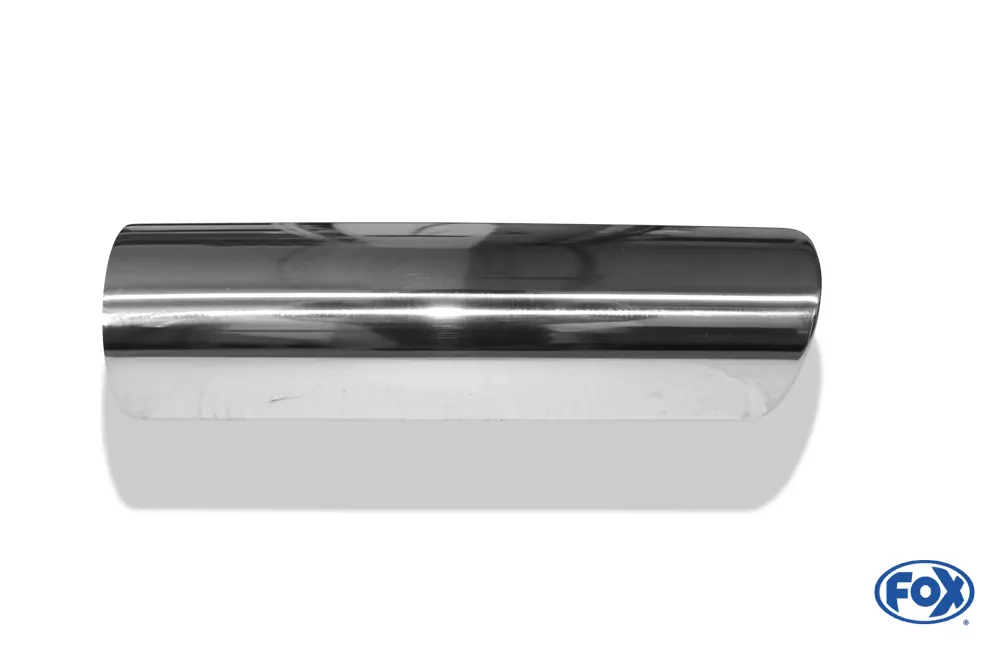 Anschweißendrohr Typ 16  Ø 90 mm / Länge: 300 mm - rund / eingerollt / 15° abgeschrägt / ohne Absorber