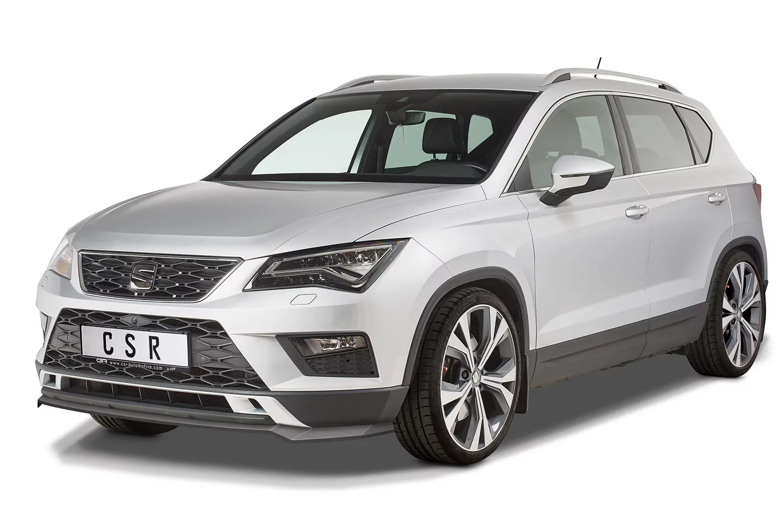 Cup-Spoilerlippe mit ABE für Seat Ateca (Typ 5FP, KH7) CSL567 Schwarz Strukturiert