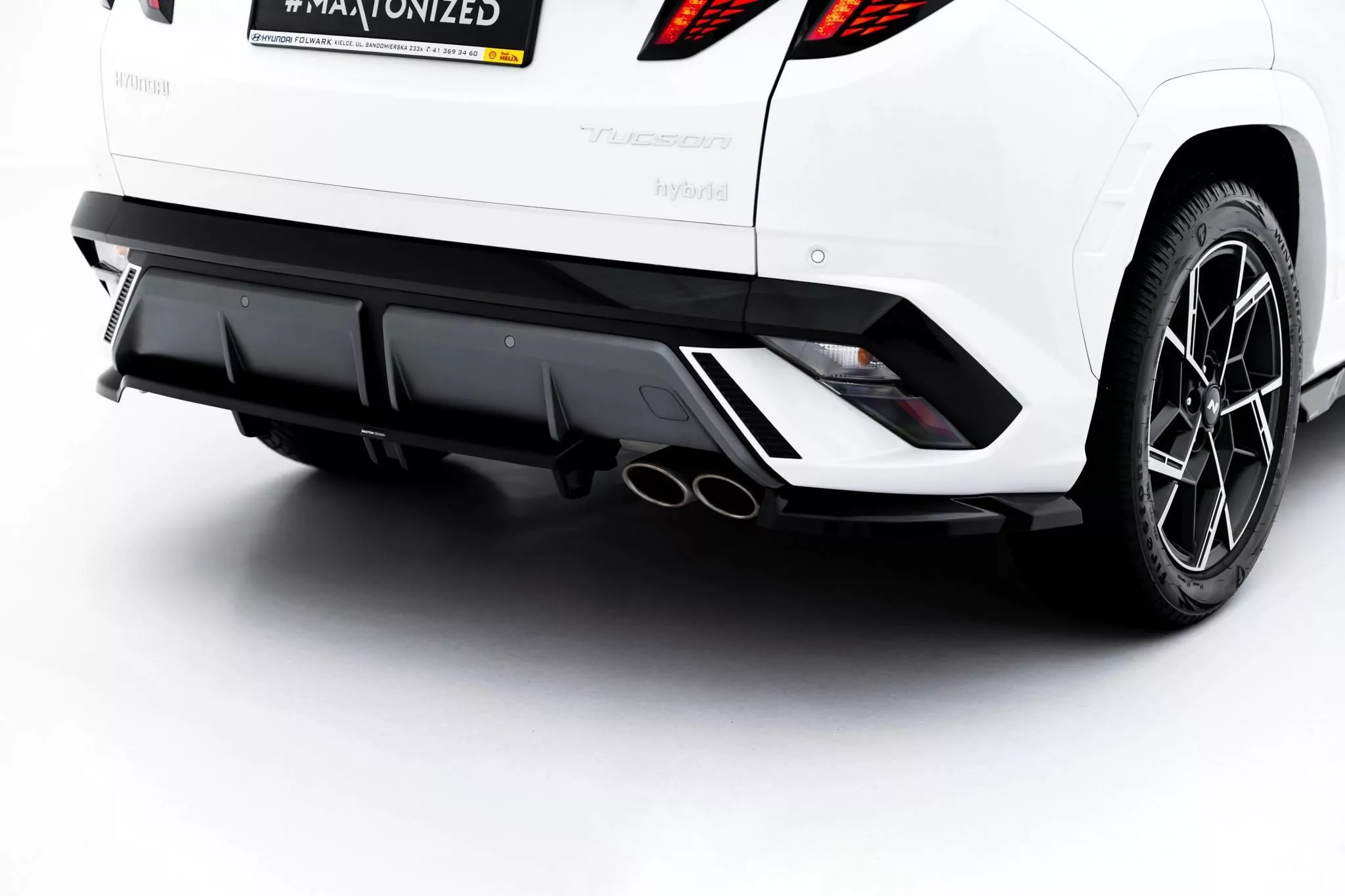 Mittlerer Cup Diffusor DTM Look Heck Ansatz Für Hyundai Tucson N-Line Mk4 Facelift 