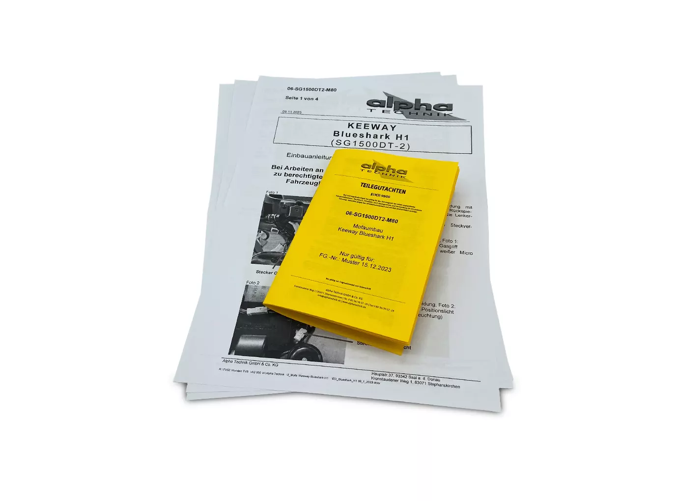 Drosselkit Mofa für Blueshark / Keeway Blueshark H1 Typ SG1500DT-2 Modelljahr 2023-