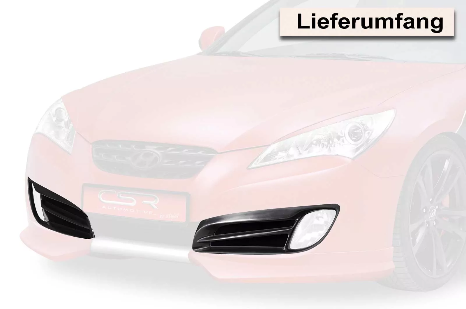 Lufteinlassrahmen mit Gitter für Hyundai Genesis Coupé ZB127