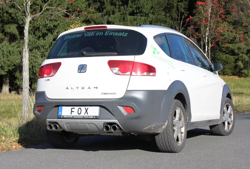Seat Altea XL 5P - 4x4 Freetrack Endschalldämpfer quer Ausgang rechts/links - 2x76 Typ 16 rechts/links