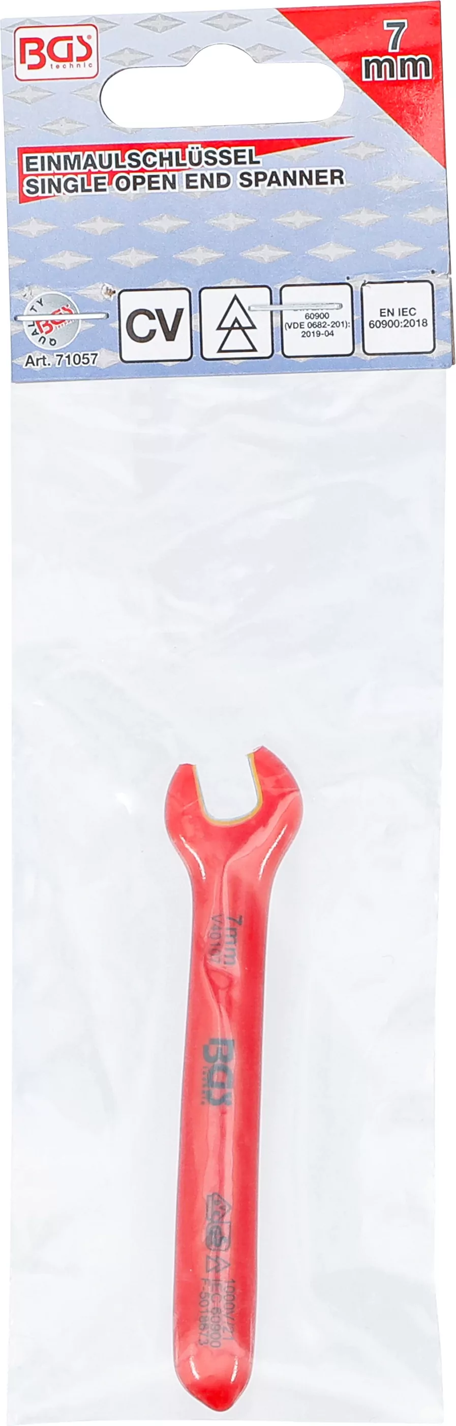 VDE-Einmaulschlüssel | SW 7 mm