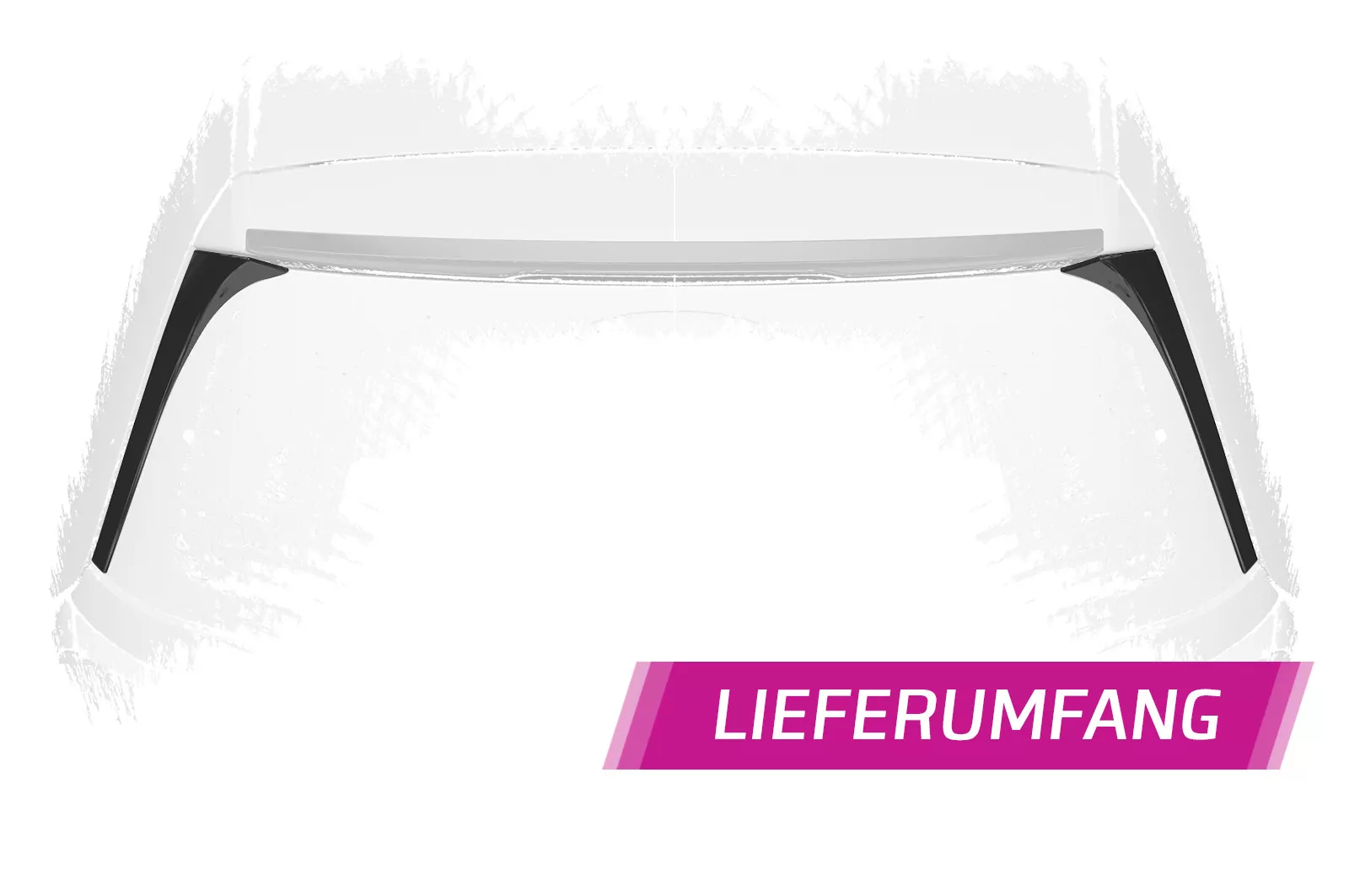 Heckflügel mit ABE für VW Golf 7 Basis HF794-M Carbon Look (matt)