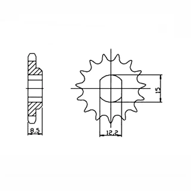 Ritzel 10 Zähne Teilung 415