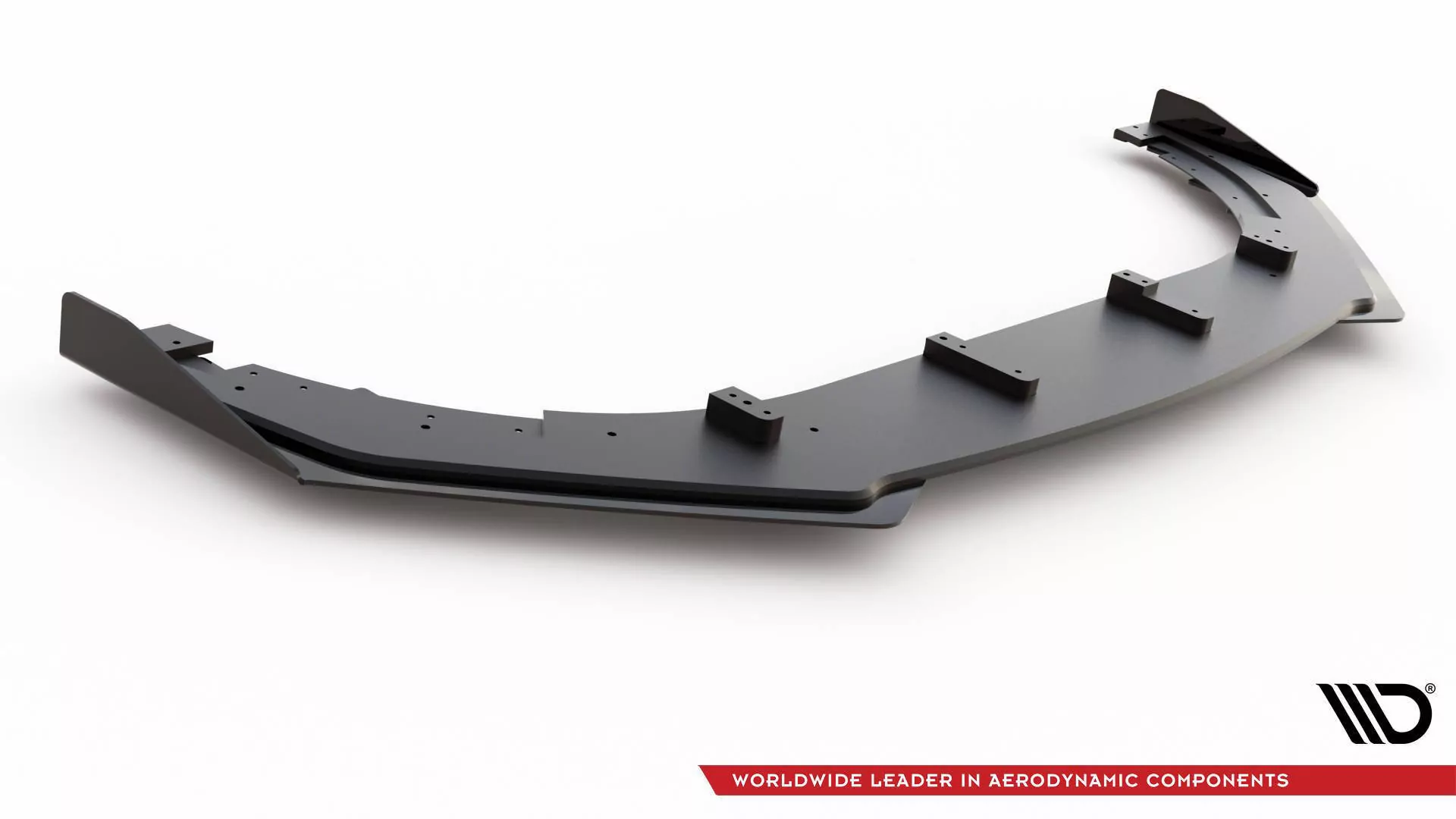 Robuste Racing Front Ansatz V.3 Für Passend +Flaps Für Volkswagen Golf GTI Mk6 Schwarz Hochglanz