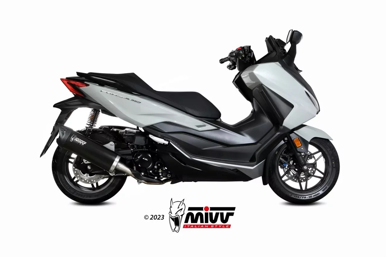MIVV MOVER Edelstahl Schwarz Mit Kat HONDA ADV-SH-FORZA 350 22-24