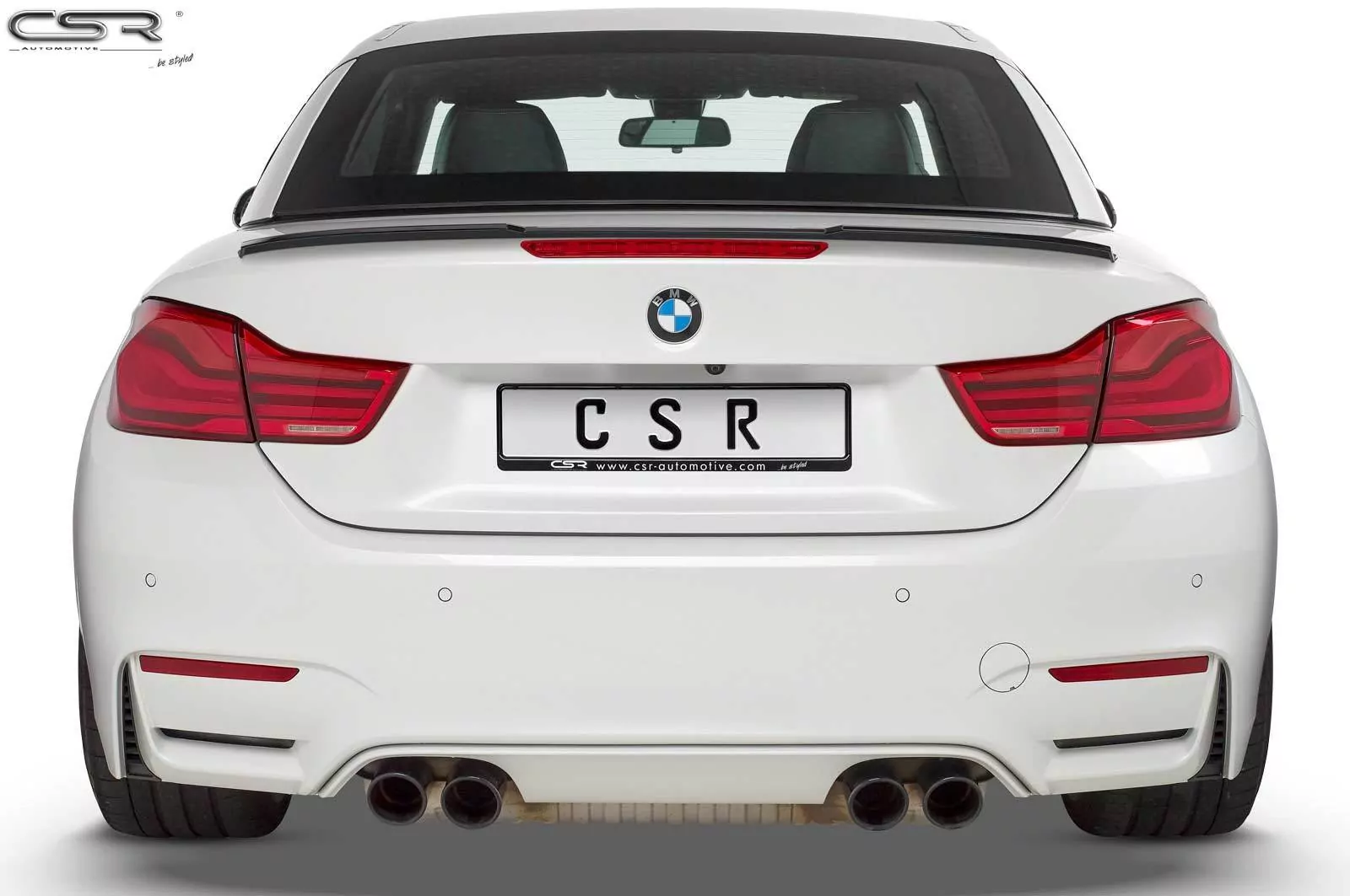 Heckflügel mit ABE für BMW 4er F33 / M4 F83 Cabrio HF673-M Carbon Look (matt)