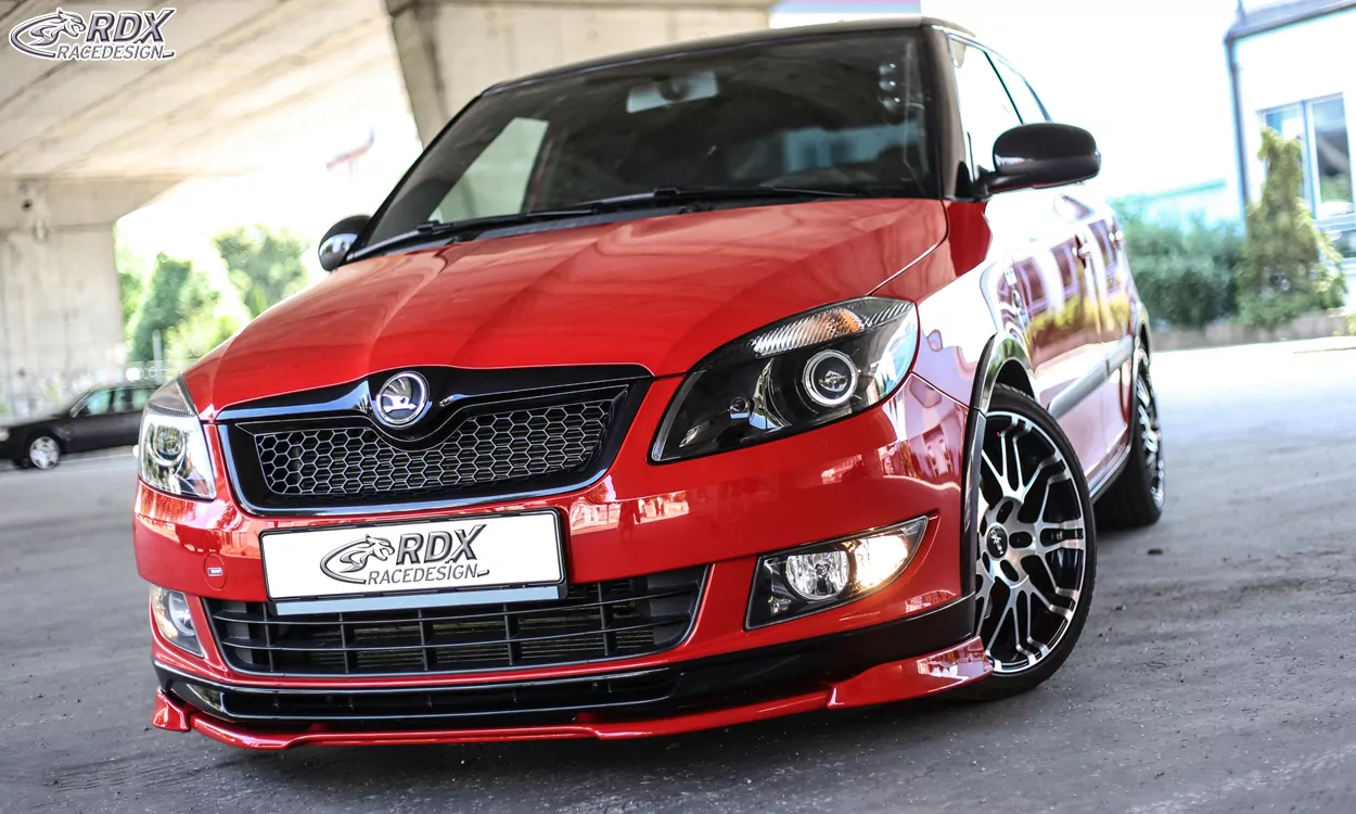 RDX Frontspoiler VARIO-X für SKODA Fabia 2 Typ 5J 2010+ Monte Carlo Frontlippe Front Ansatz Vorne Spoilerlippe