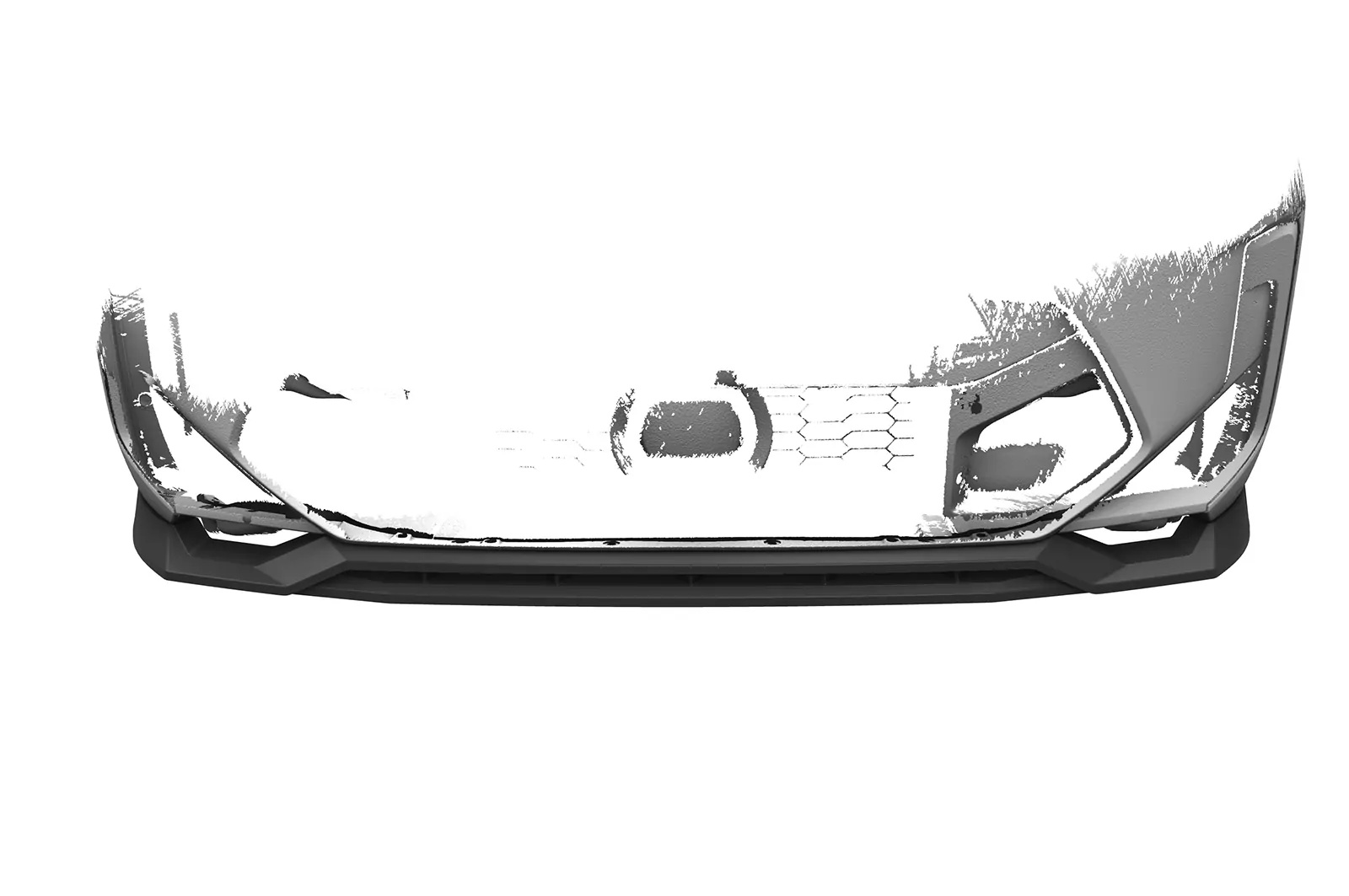 Cup-Spoilerlippe mit ABE für BMW X3 (F97) CSL678 Schwarz Strukturiert