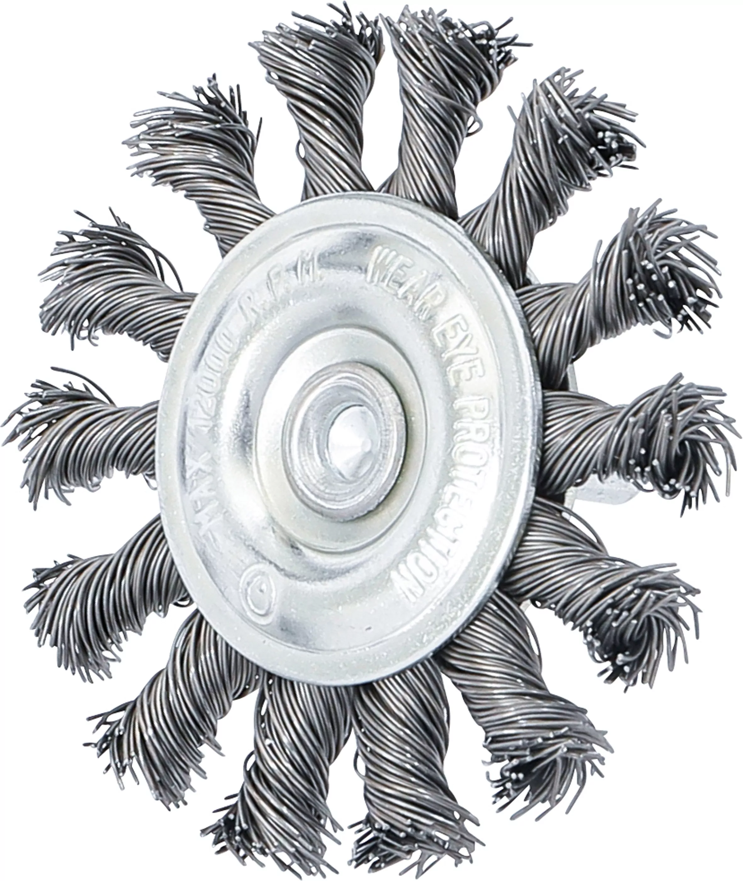 Scheibenbürste | Antriebswelle 6 mm | gezopft | Ø 75 mm