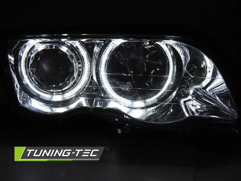 HEADLIGHTS ANGEL EYES LED CHROME fits BMW E46 05.98-08.01 S/T
