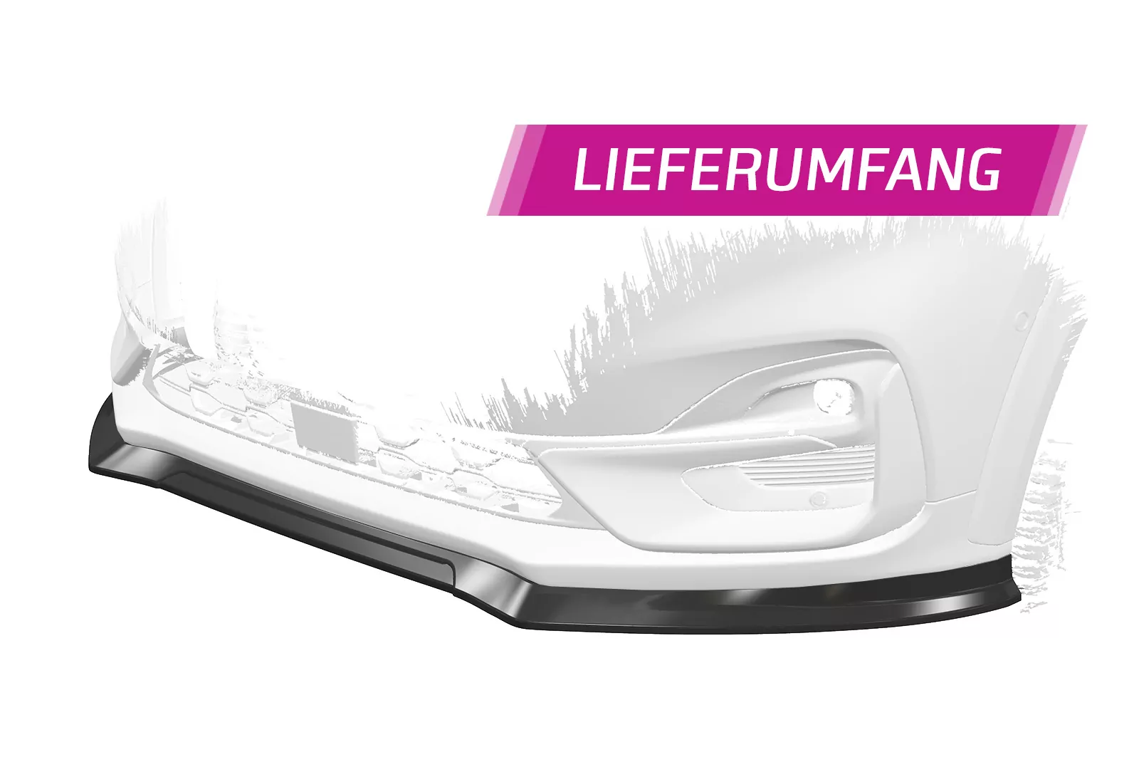 Cup-Spoilerlippe für Ford Puma ST-Line CSL504-M Carbon Look (matt)