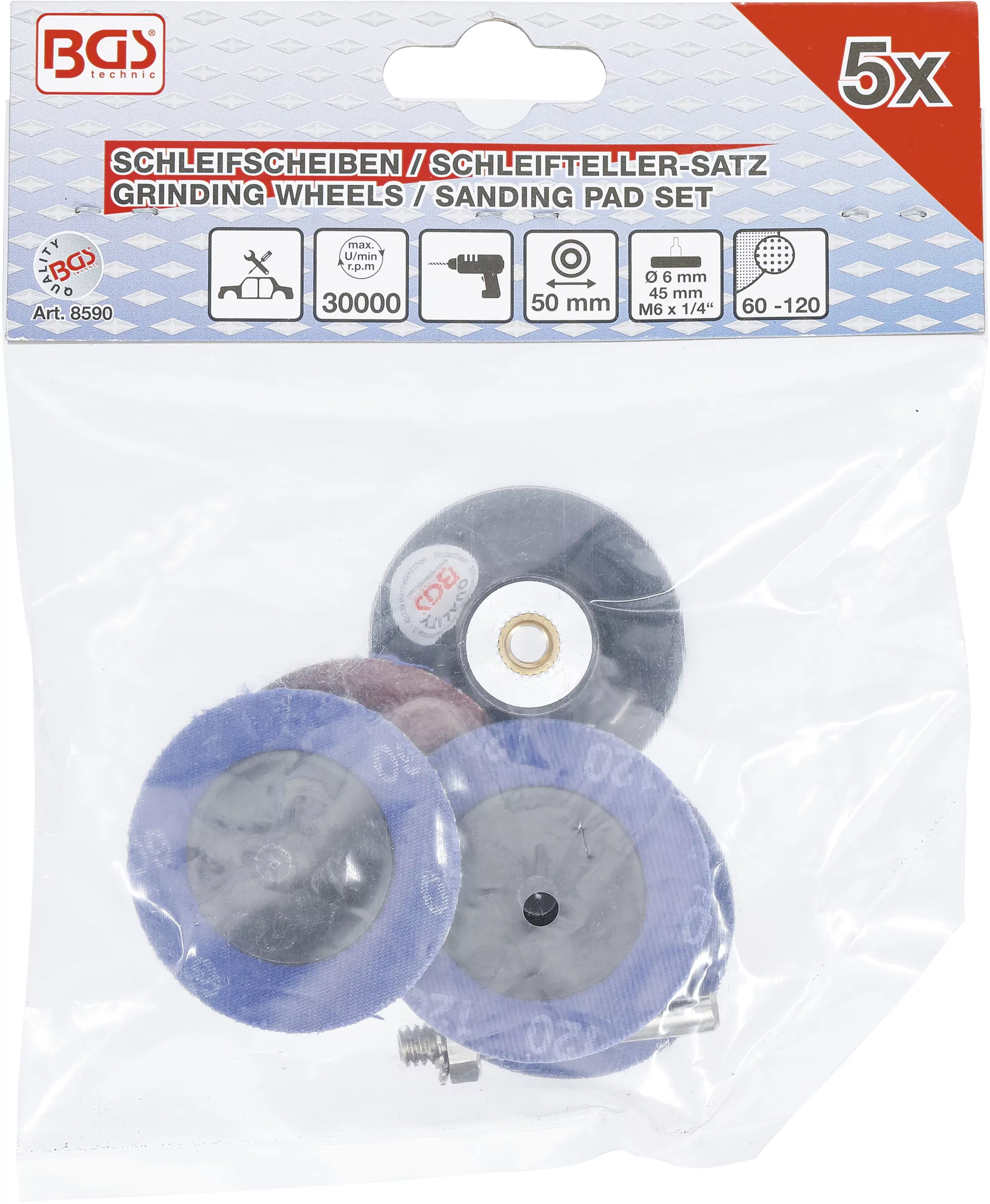 Schleifscheiben / Schleifteller-Satz | Ø 50 mm