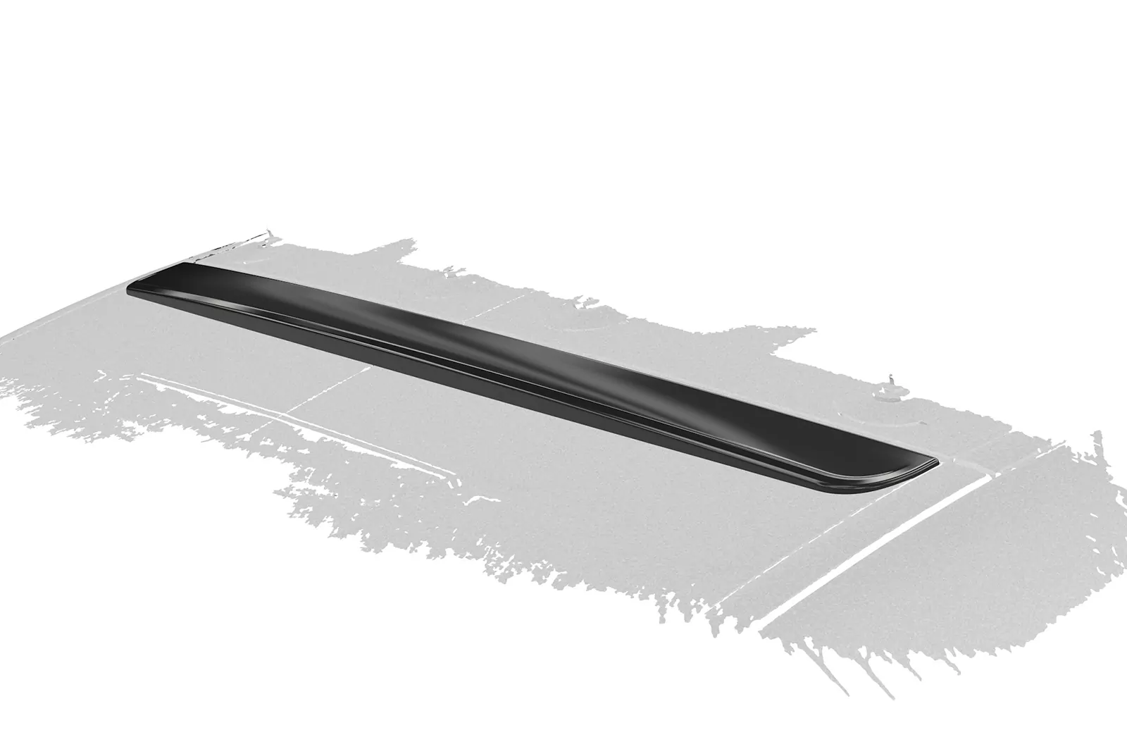 Heckscheibenblende für Mercedes-Benz AMG GT (190) Coupe HSB126 Schwarz Strukturiert