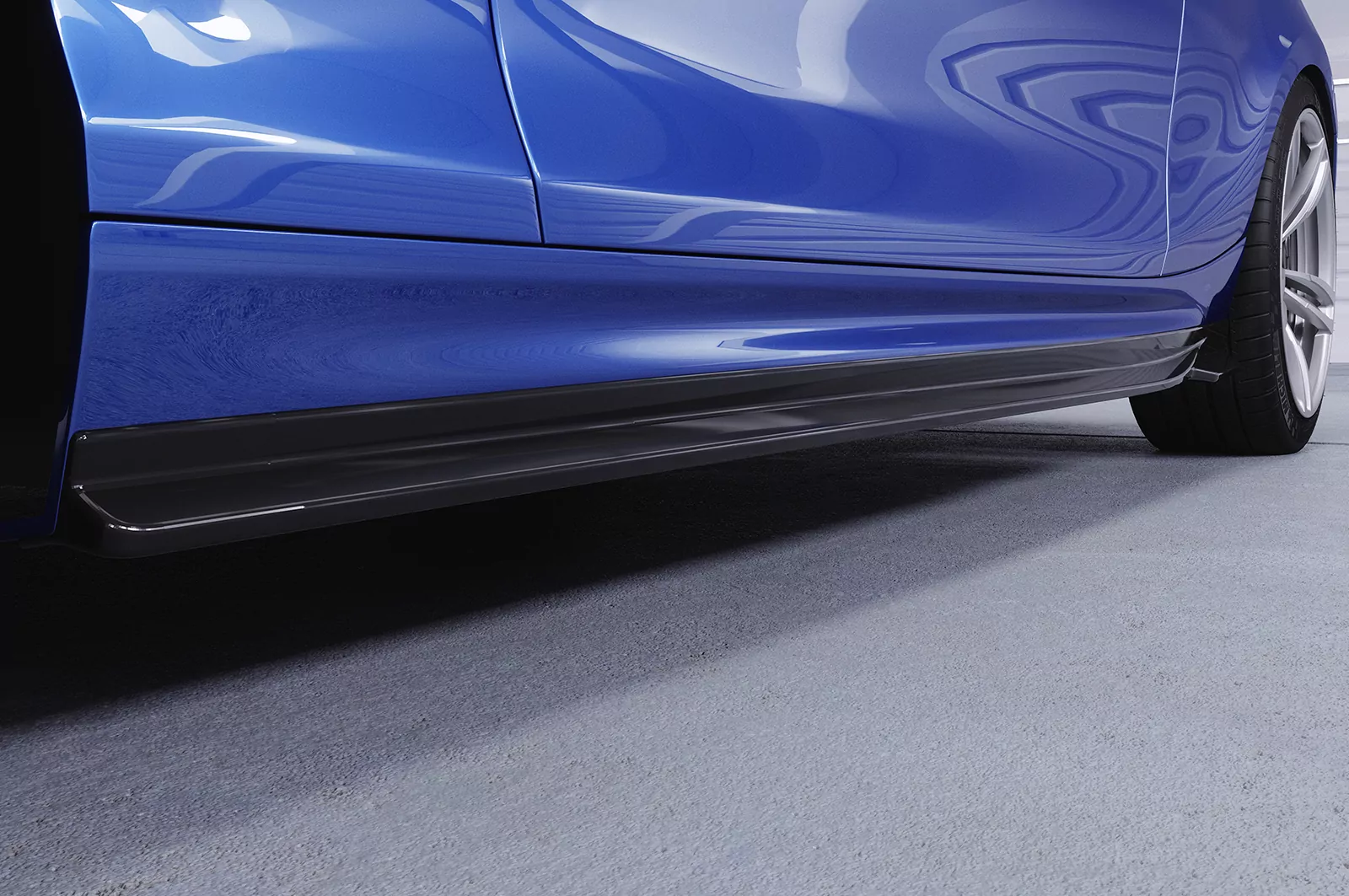 Seitenschweller für BMW 1er F20 / F21 M-Paket SS592 Schwarz Strukturiert