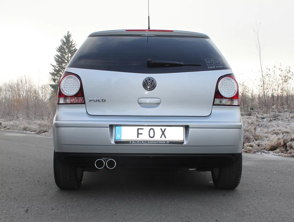 VW Polo 9N  Endschalldämpfer - 2x70 Typ 13