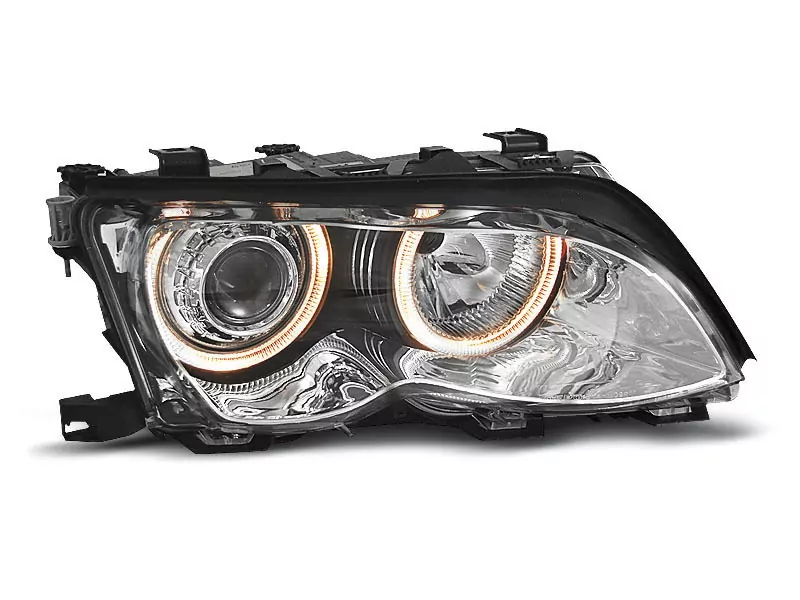 HEADLIGHTS ANGEL EYES CHROME fits BMW E46 09.01-03.05 S/T