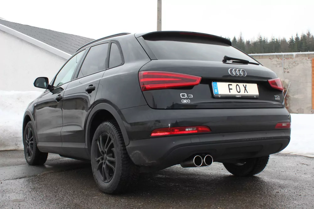 Audi Q3 quattro Diesel  Endschalldämpfer - 2x80 Typ 16