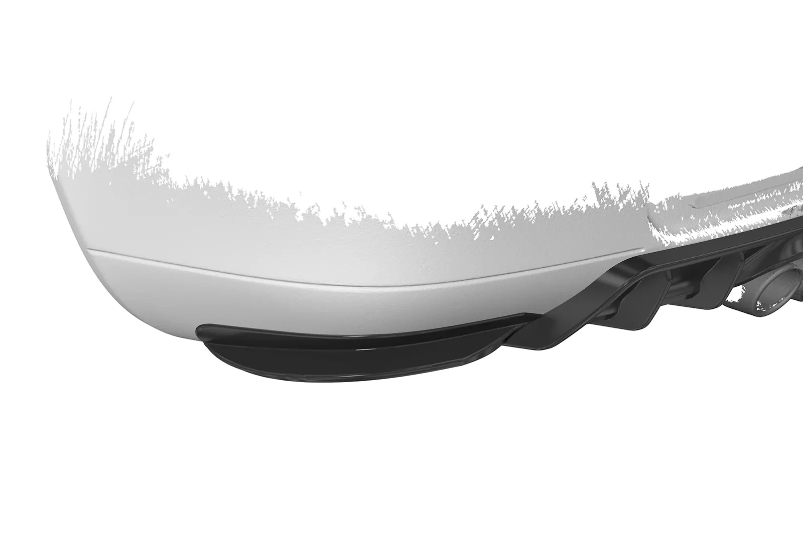 Heckansatz für Porsche Boxster 986 HA421 Schwarz Strukturiert