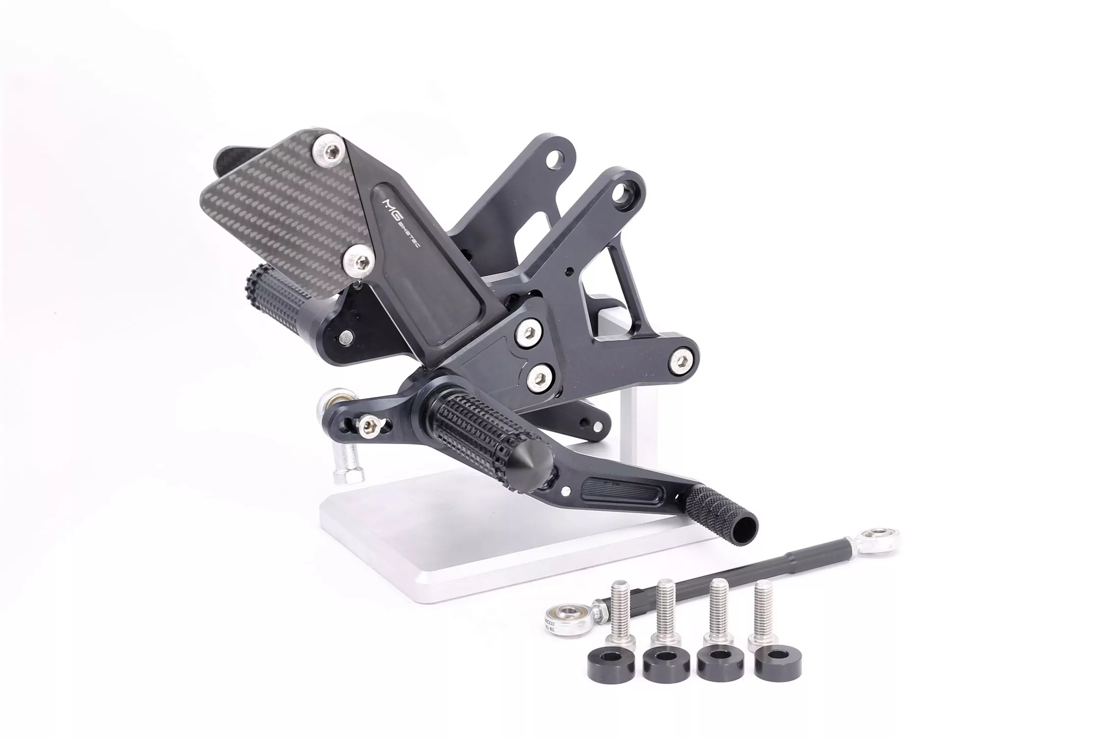 MG Biketec Sportfussrastenanlage / Rastenanlage / Fußrastenanlage mit ABE, gültig in D - A - CH für Kawasaki ZX-6R ab 2007-2008