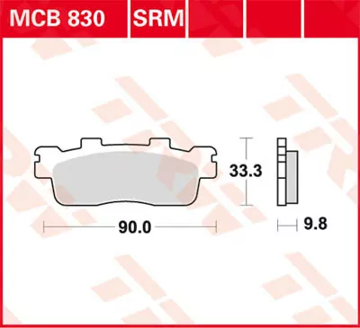 Scheibenbremsbeläge Mcb830srm