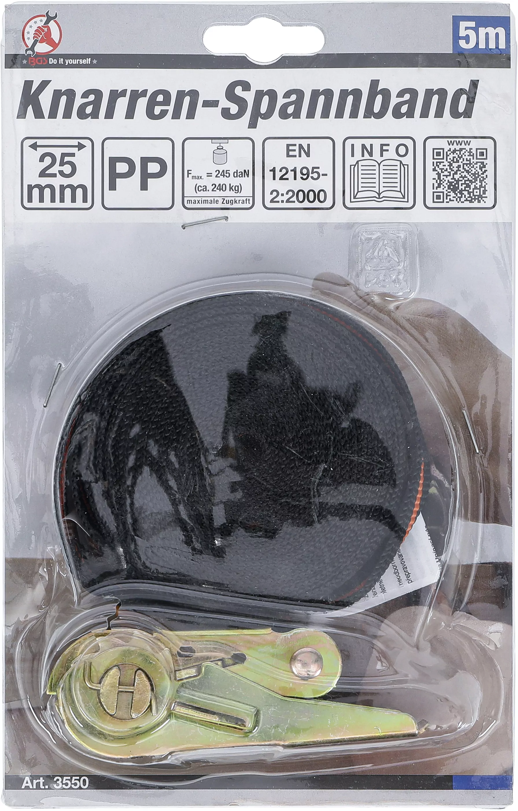 Knarren-Spannband | 5 m x 25 mm