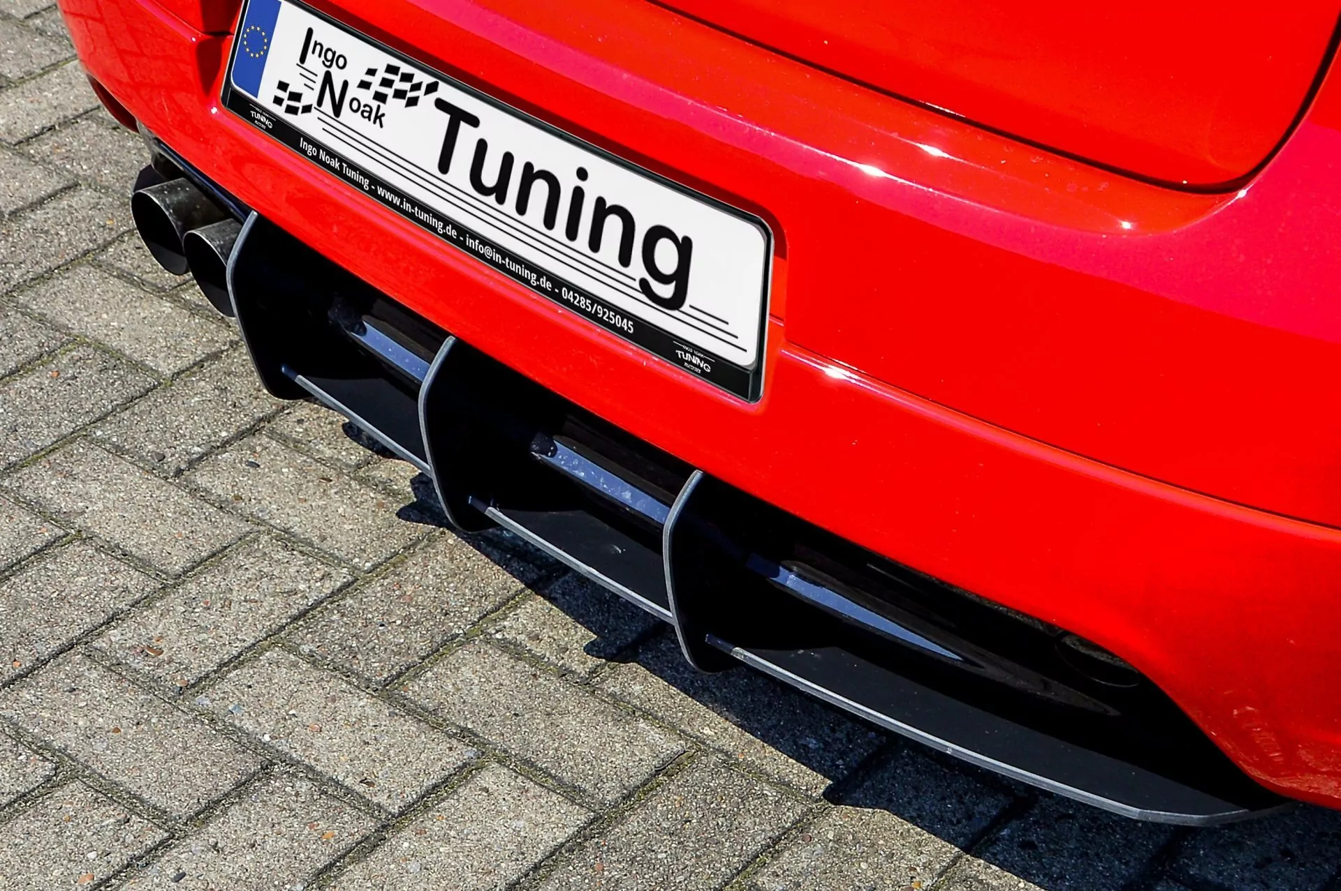 gefräster Heckansatz mit Finnen für VW Golf 5 GTi Edition 30 Bj. 2003-2008