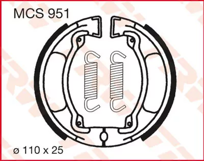 Bremsbacken Mcs951