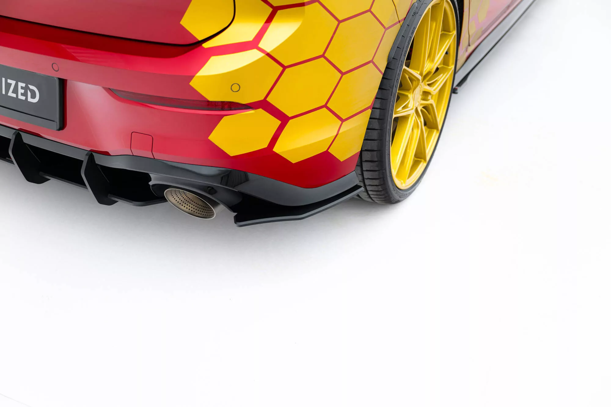 Street Pro Heck Ansatz Flaps Diffusor Für Volkswagen Golf GTI Clubsport Mk8 Facelift