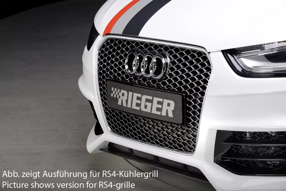 Rieger Spoilerstoßstange für Audi A4 (B8/B81) | Avant 01.12- (ab Facelift) nur für A4-Grill bzw. S4-Grill