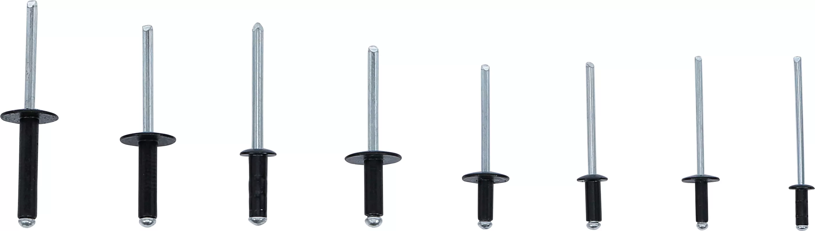 Blindnieten-Sortiment | Aluminium | Ø 3,2 - 4,8 mm | 200-tlg.