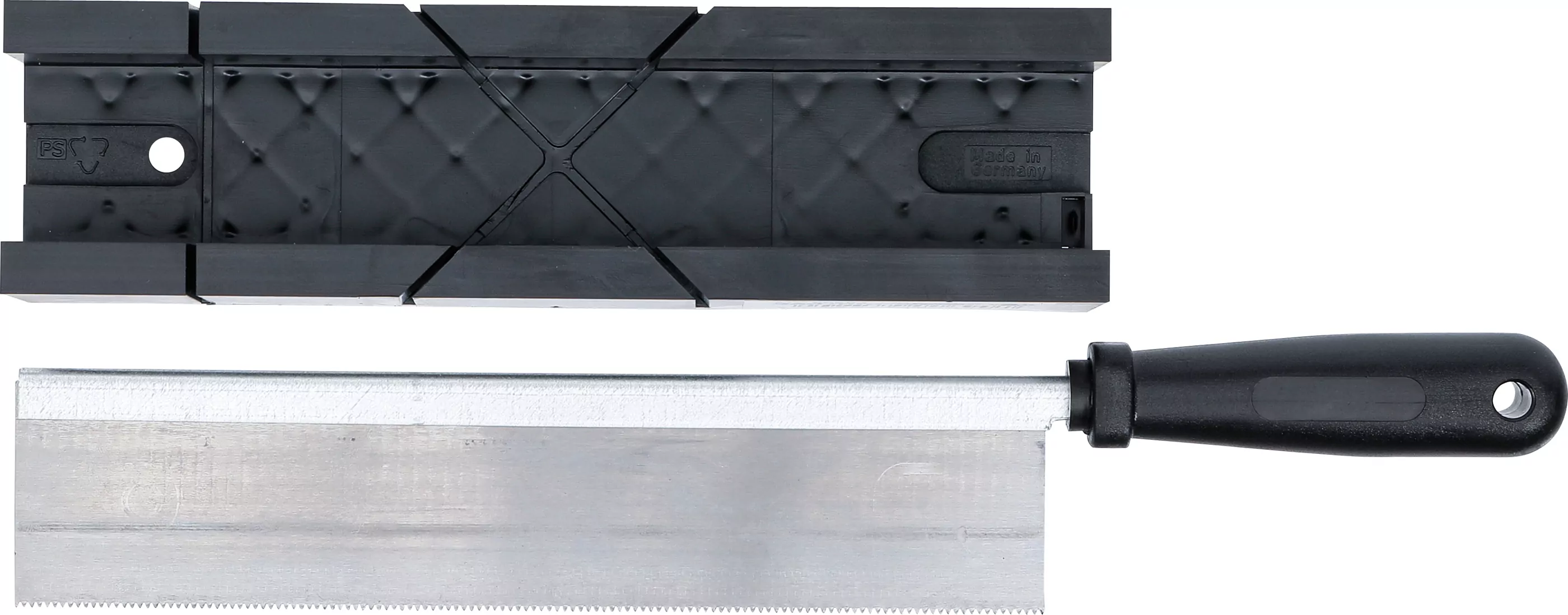 Kunststoff-Gehrungslade | 245 x 65 x 48 mm | mit Feinsäge