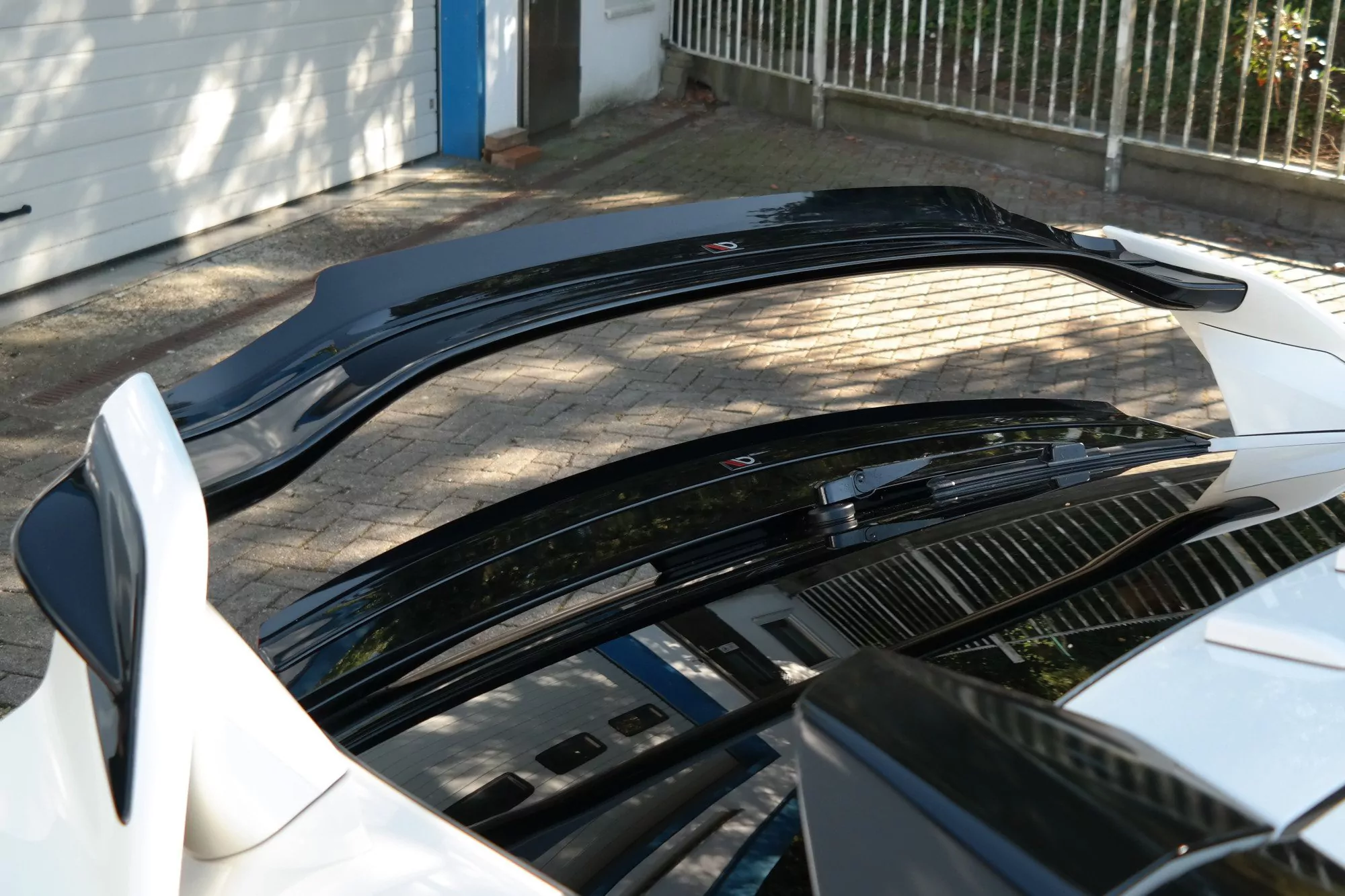OBERER Spoiler CAP Passend Für V.2 Passend Für HONDA CIVIC X TYPE R Schwarz Hochglanz Schwarz Hochglanz