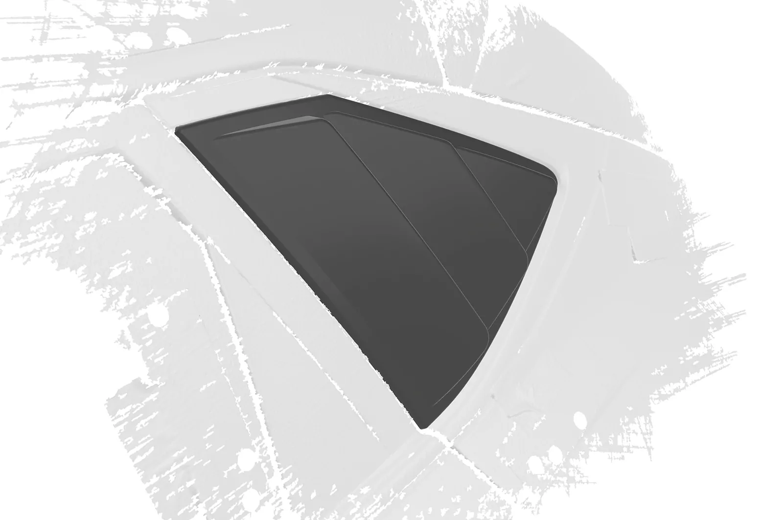 Seitenscheibenblenden für Hyundai I20 (BC3) SSB030 Schwarz Strukturiert