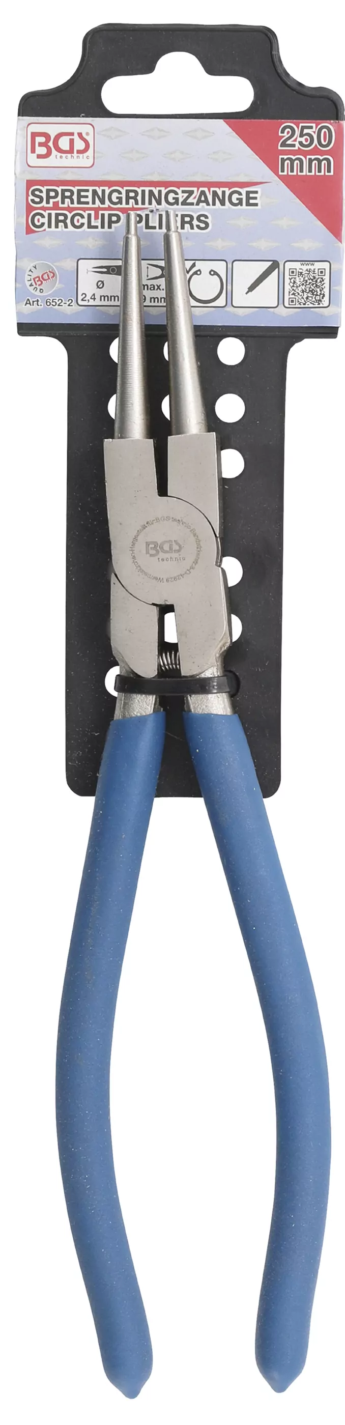 Sprengringzange | gerade | für Innensprengringe | 250 mm