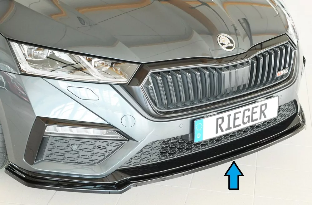 Rieger Spoilerschwert glanz schwarz für Skoda Octavia RS (NX) Lim. 07.20-07.24 (bis Facelift)