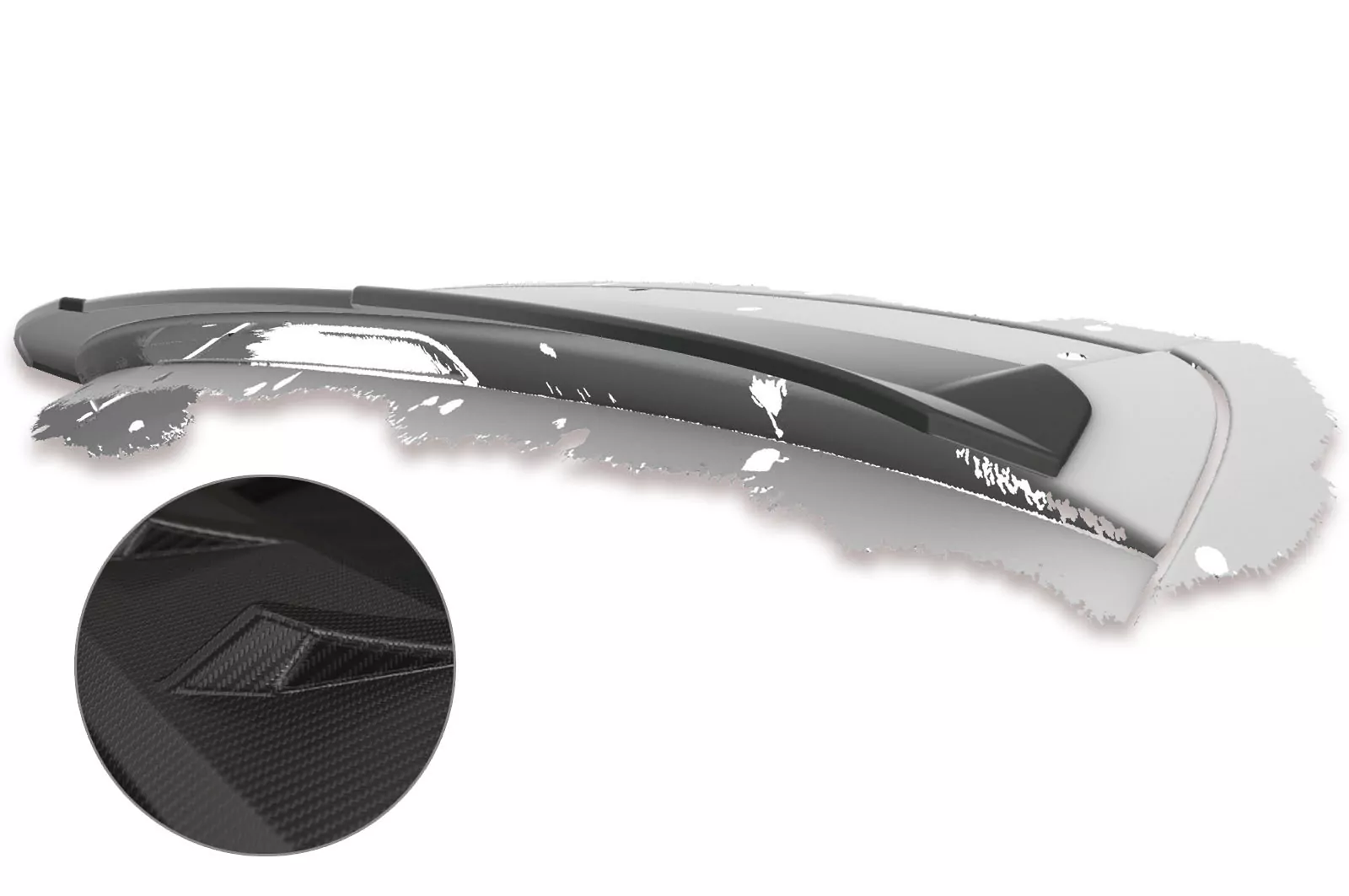 Heckflügel mit ABE für Audi A4 B8 (Typ 8K) Avant HF635-M Carbon Look (matt)