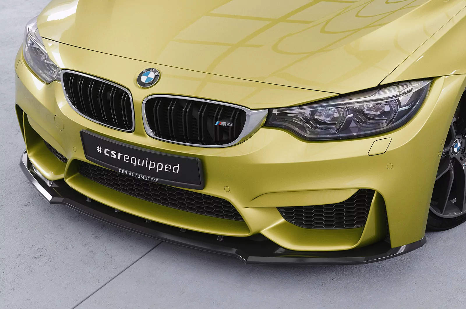 Cup-Spoilerlippe mit ABE für BMW M4 F83 / F82 CSL433 Strukturiert (schwarz matt)