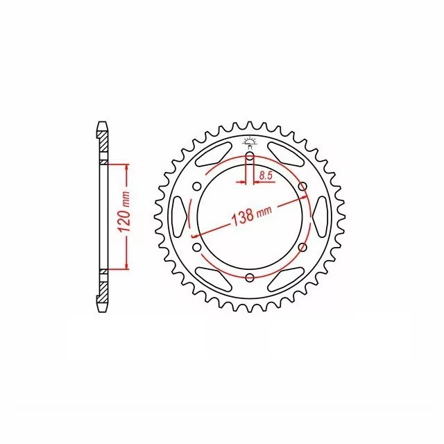 Kettensatz Teilung 525DEX für Honda VFR 750 R Typ RC30