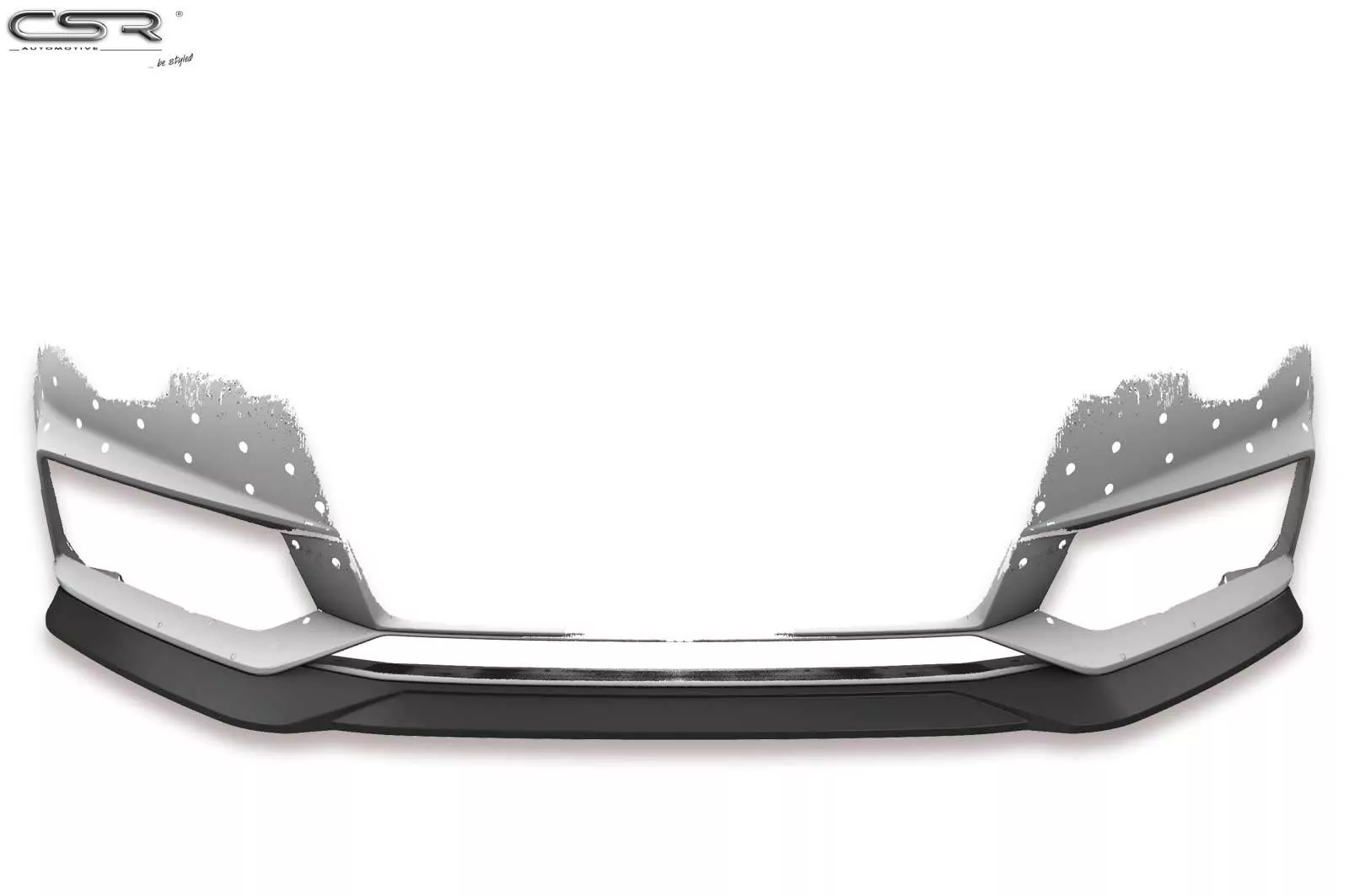 Cup-Spoilerlippe mit ABE für Audi A4 B9 8W S-Line / S4 B9 8W CSL376-M Carbon Look (matt)