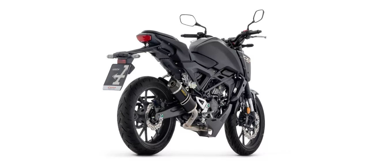 ARROW Thunder Aluminium Schwarz HONDA CB 125 R 24-