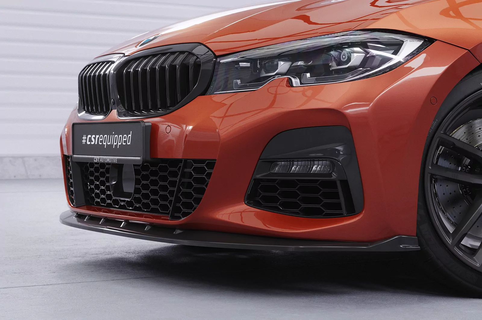 Cup-Spoilerlippe mit ABE für BMW 3er (G20 / G21) CSL496 Strukturiert (schwarz matt)