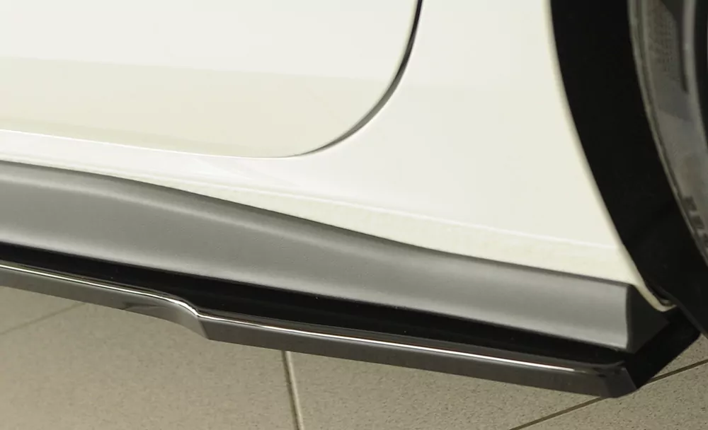 Rieger Seitenschweller links ansatz glanz schwarz für VW Golf 8 GTI Clubsport 5-tür. 10.20-03.24 (bis Facelift)