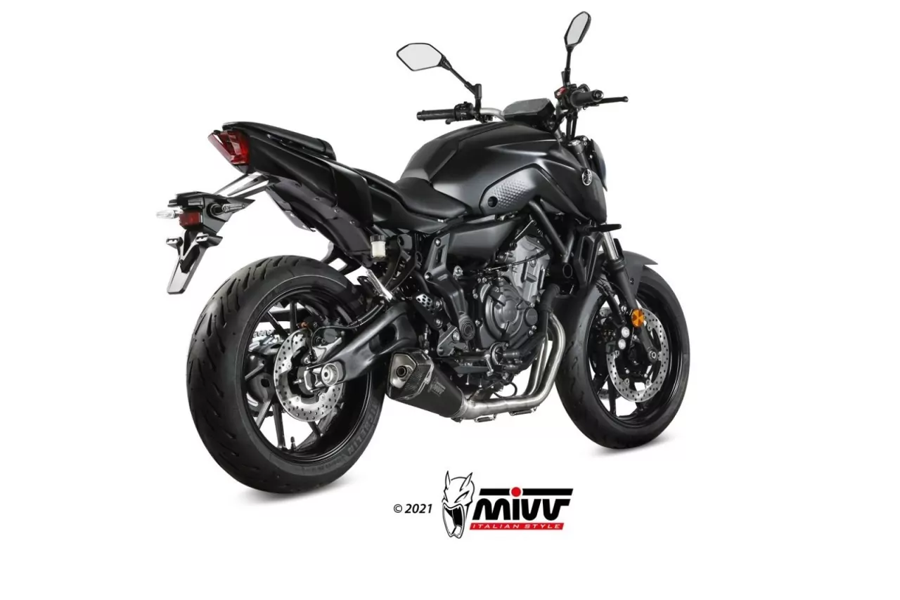 MIVV DELTA RACE Edelstahl Schwarz YAMAHA MT-07/FZ-07 21-22