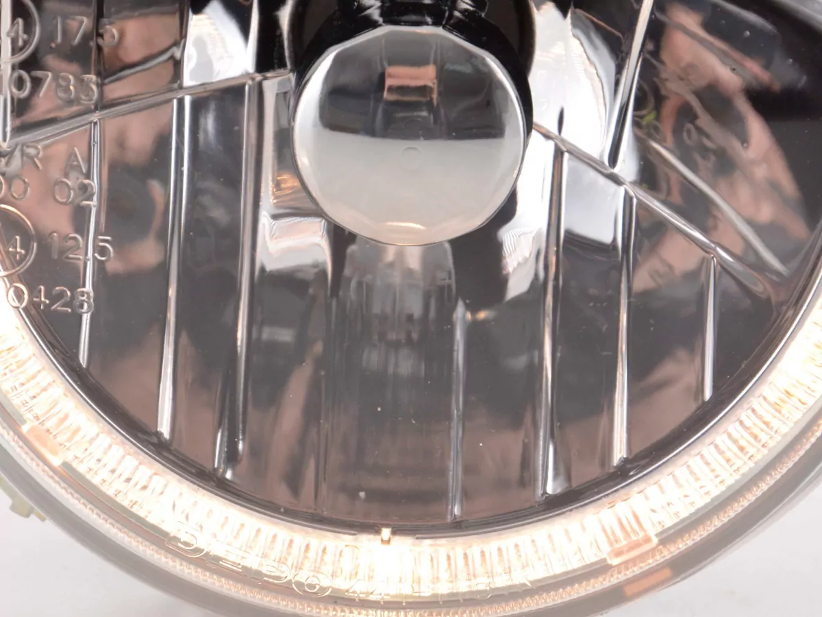 Scheinwerfer Set Angel Eyes VW Golf 1 Typ 17  74-83 chrom